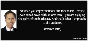 the beats, the rock music - maybe even toned down with an orchestra ...