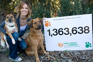 Hilary Swank with Karoo and Rumi, showing off the 2009-2010 adoption ...
