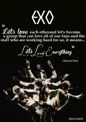 EXO... Quote by Chanyeol