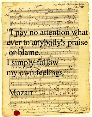 Wolfgang Amadeus Mozart quote