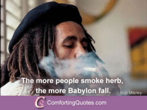 Famous Bob Marley Quote About Smoking Weed