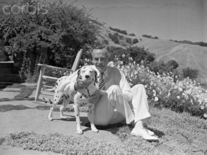 Eugene O’Neill with his dalmatian