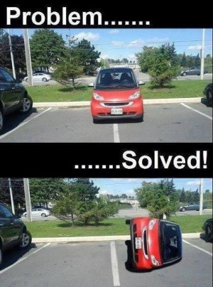 Funny car parking picture