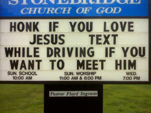 Signs :: Funny Church Sign