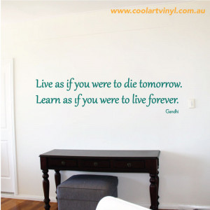 Inspiring Wall Decal Quote