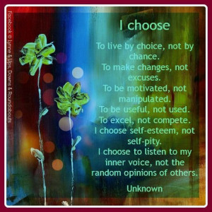 Choose -- it's the right thing to do.