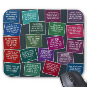 Football Quotes for Motivation Mousepad