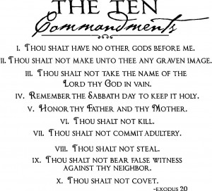Ten Commandments Wall Art