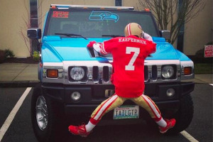 Seahawks Fan with Hummer Returns, This Time 'Running Over' Colin ...