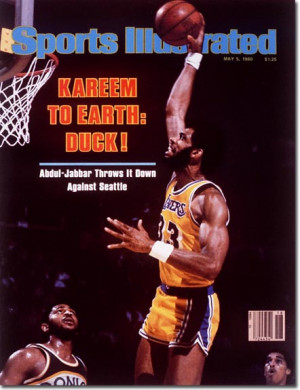 On the Cover: Kareem Abdul-Jabbar, Basketball, Los Angeles Lakers