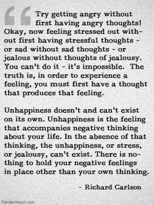 thoughts that produce feelings