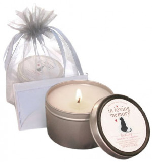 Luxepets In Loving Memory Pet Lovers Dog Memorial Candle