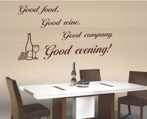 ... food-good-wine-wall-quote-vinyl-decal-art-sticker-dining-dinner-party