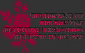 Flower - Soundgarden Song Lyric Quote in Text Image
