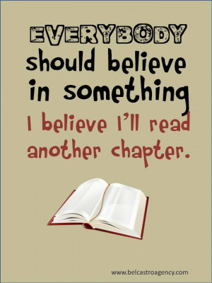 believe...I'll read another chapter by an All Things That matter ...