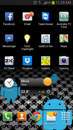 Messaging Icon on home screen shows unread messages, there definitely ...