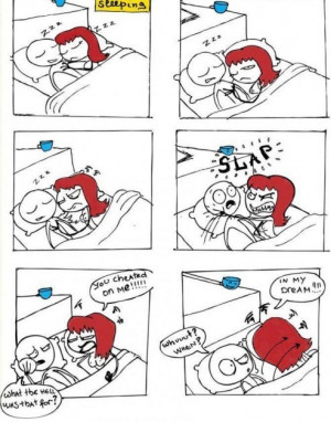 She caught him cheating