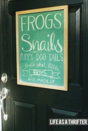 Baby Boy Shower chalkboard sign- I like the what little boys are made ...