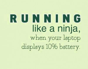Running like a ninja