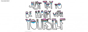 Be Happy With Yourself Cool Text Quote Picture