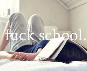 depress, hate, school, tired