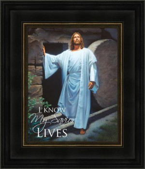 ... Products Quote Frames He Lives 12x14 framed Strata Design with quote
