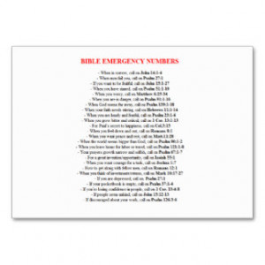 Bible Quotes Business Cards
