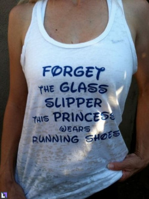 Funny Workout Shirt: Running Shoes, Fit, Disney Princesses, Tees ...