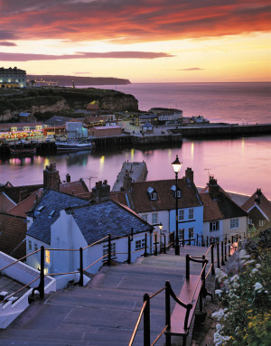Whitby Harbour Summer Twilight picture
