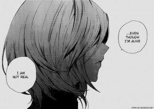 alone, anime girl, another, black n white, creepy, cry, depress, ghost ...