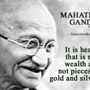 Is Health That Is Real Wealth and Not Pieces Of Gold and Silver, Quote ...