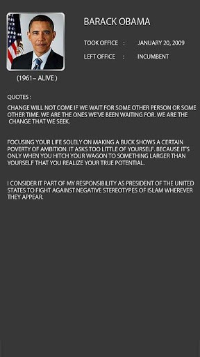 View bigger - US Presidents Famous Quotes for Android screenshot