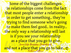 Some of the biggest challenges in relationships come from...
