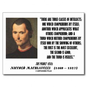 machiavelli_three_classes_of_intellects_quote_postcard ...