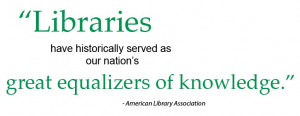 ... recognizing National Library Week , which takes place April 8 – 14