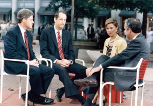 ... , Bill Bradley, Tony Coelho interviewed by Jane Pauley on Today Show