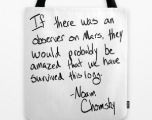 Tote Bag - Noam Chomsky Quote