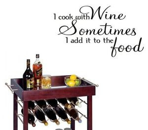 COOK-WITH-WINE-Kitchen-Cooking-Words-Wall-Decal-Lettering-Sticky-Quote ...