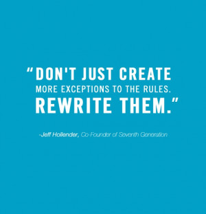 This morning’s inspiration is courtesy of Jeffrey Hollender, co ...