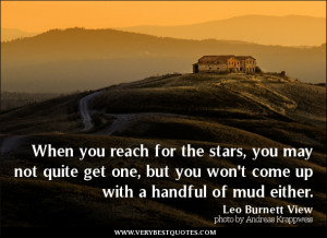 inspirational quotes, reach for the stars quotes