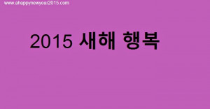 Wish Happy New Year in Korean