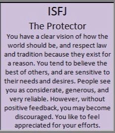ISFJ - The Nurturer/Protector