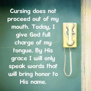 The Cursing Tongue---30 Days to Taming Your Tongue---