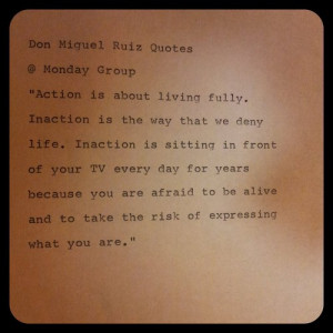 Andrew brought in some quotes from Don Miguel Ruiz’ book The Four ...