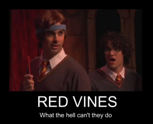 While I love Red Vines and the bizarrely pivotal role they play in one ...