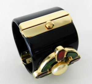 chanel gripox and lucite wide cuff bracelet offered by i miss you ...