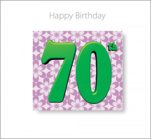 Happy 70th Birthday - Born In The '40s CD Greeting Card