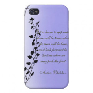 Anton Chekhov Quotes Clinging Vines Iphone Case iPhone 4/4S Covers