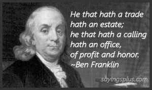 Benjamin Franklin Masonic Quotes