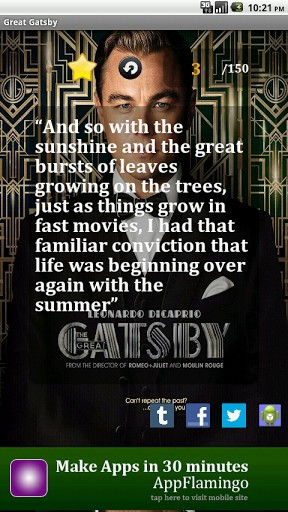 The Great Gatsby Quote Wallpaper View bigger - great gatsby
